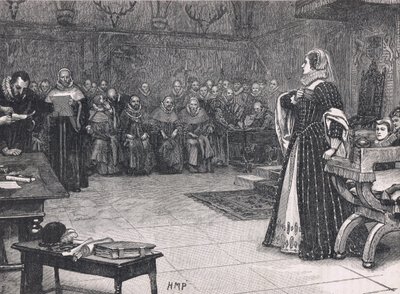 Trial of Mary Queen of Scots in Fotheringay Castle by Henry Marriott Paget